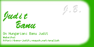 judit banu business card